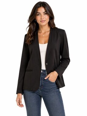 Ted Baker classic trendy stylish one button black Long sleeve casual blazer 1